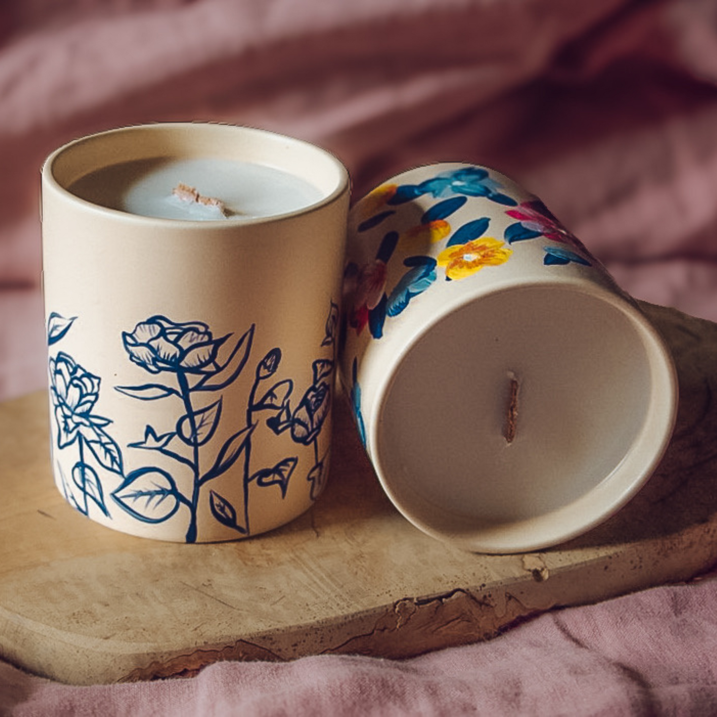 Noir Lux Candle Co. X NARR - Hand painted/Hand poured candles