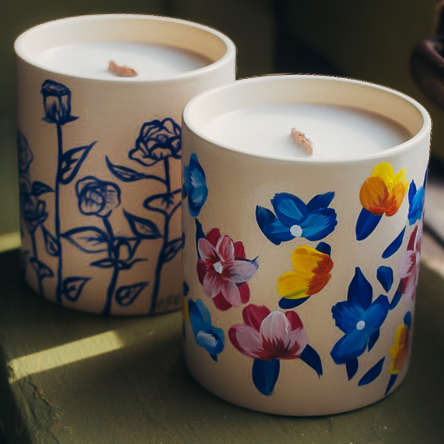 Noir Lux Candle Co. X NARR - Hand painted/Hand poured candles