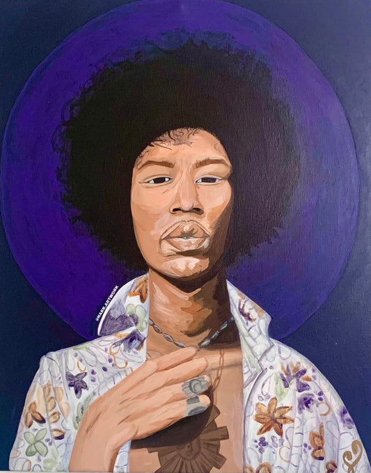 NARR - Purple Flower Print