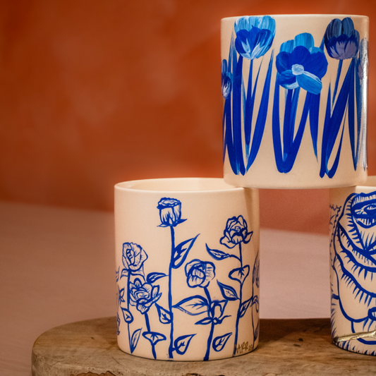 Noir Lux Candle Co. X NARR - Hand painted/Hand poured candles