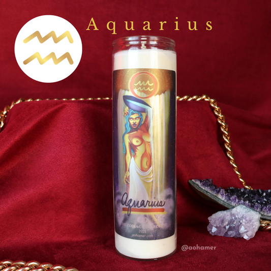 Aramis - Aquarius Zodiac Candle